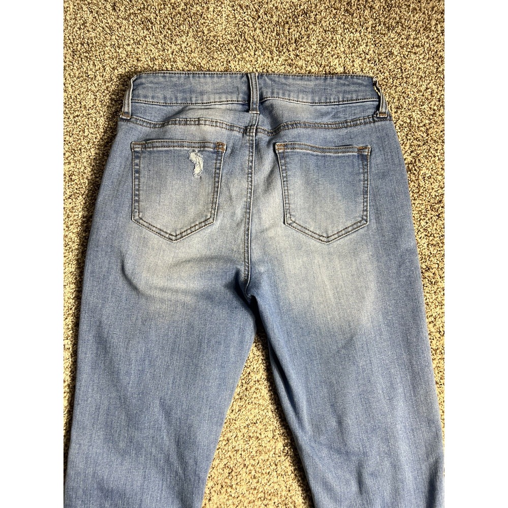 Altar'd State Mid Rise Skinny Medium Wash Size 27 Distressed Women's Jeans - Picture 5 of 8